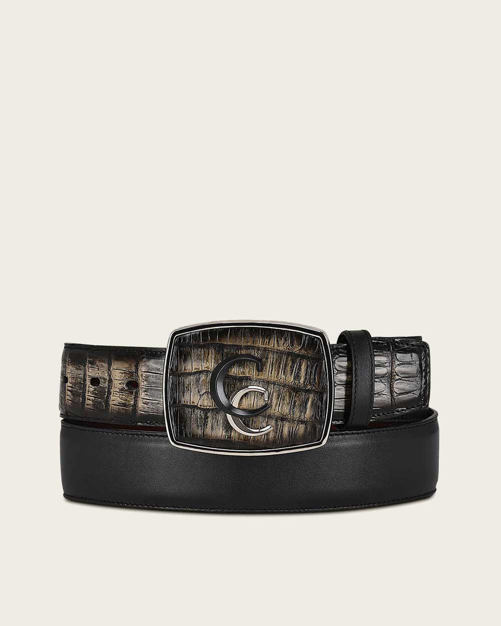 Cuadra Men's Black ultra exotic western style Belt