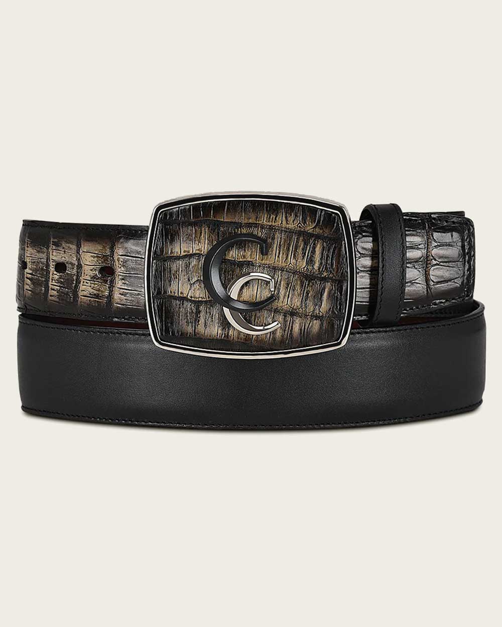 Cuadra Men's Black ultra exotic western style Belt