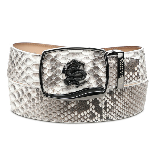 Cuadra Men’s Natural Python Leather Western Belt - BC482