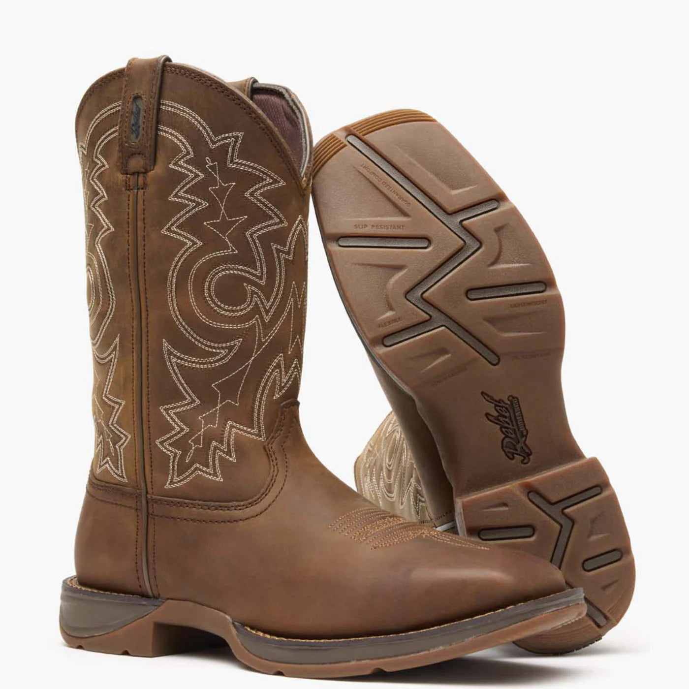 REBEL™ BY DURANGO® STEEL TOE PULL-ON WESTERN BOOT- DB4343