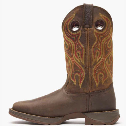 Durango Rebel Dark Chestnut Brown Wide Sq Toe Boot DDB0317