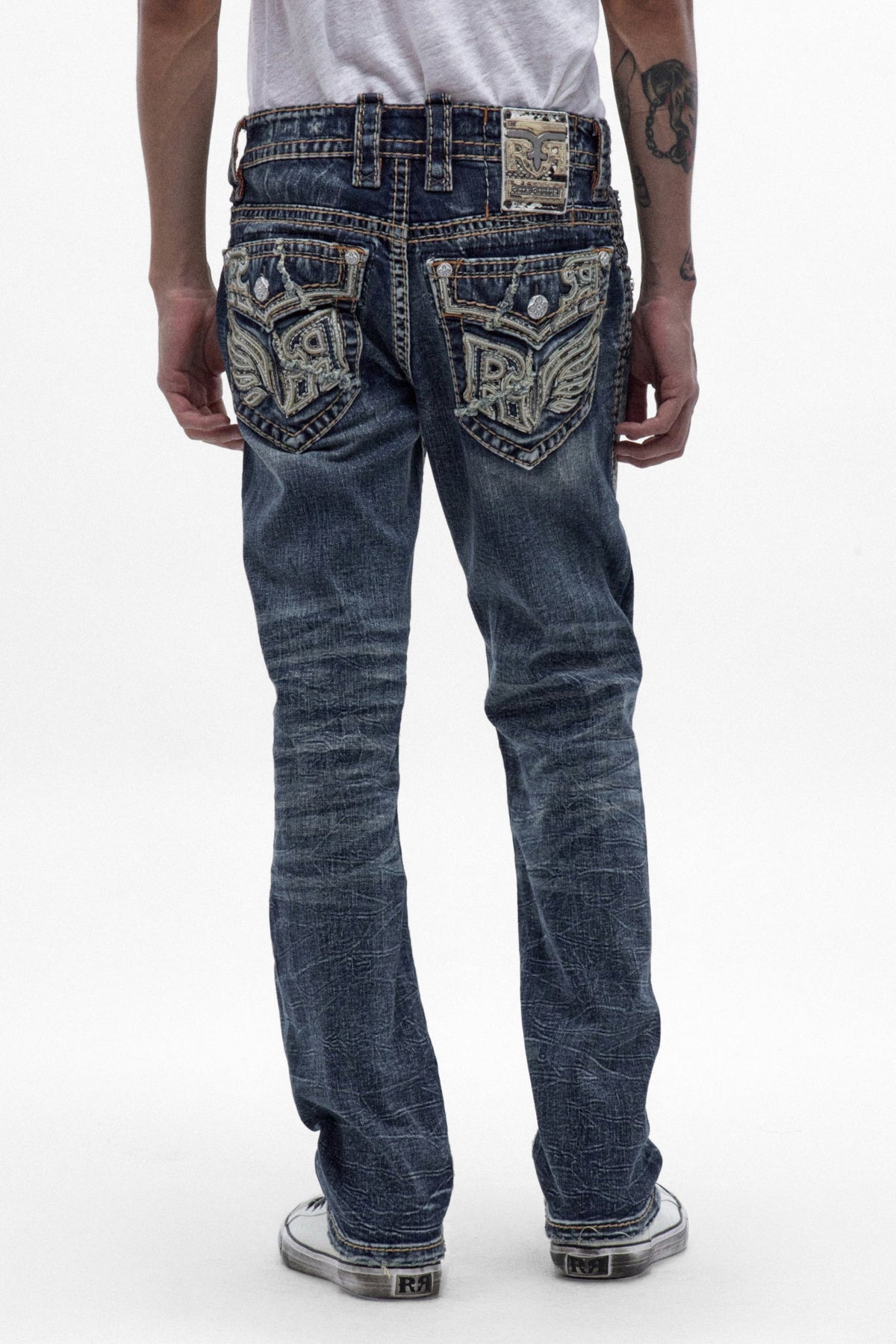 Rock Revival Men's Eydan Medium Blue Straight Leg Jean RP5744J204R - photo 1