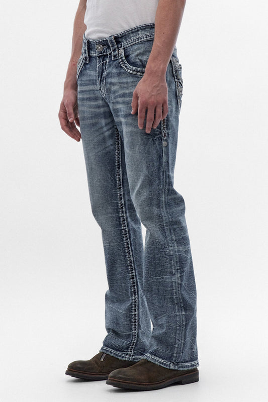 Rock Revival Men's George Medium Blue Bootcut Jean RP5769B202R - photo 2