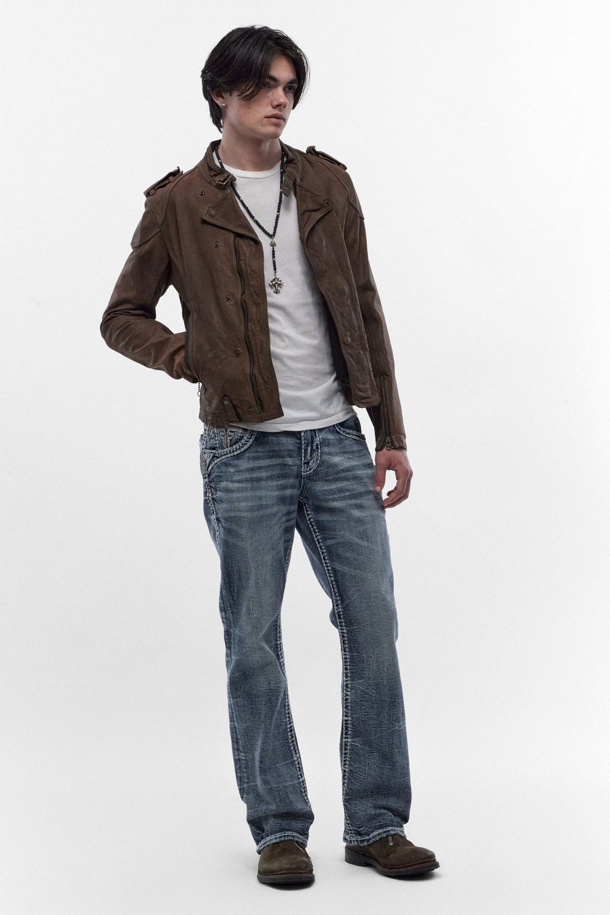 Rock Revival Men's George Medium Blue Bootcut Jean RP5769B202R - photo 5