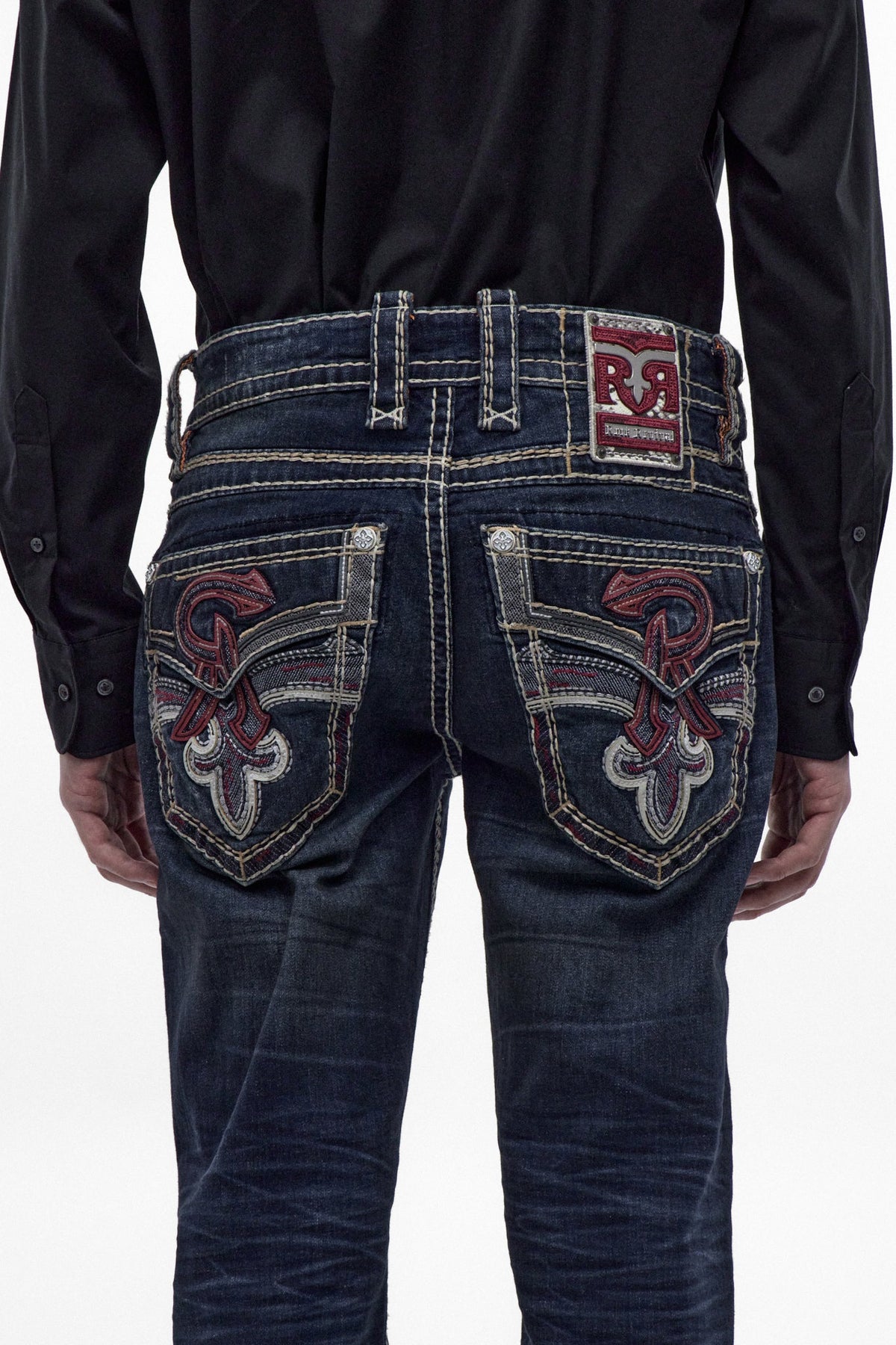 Rock Revival Men's Giorgio Dark Blue Straight Leg Jean RP5585J200R - photo 4