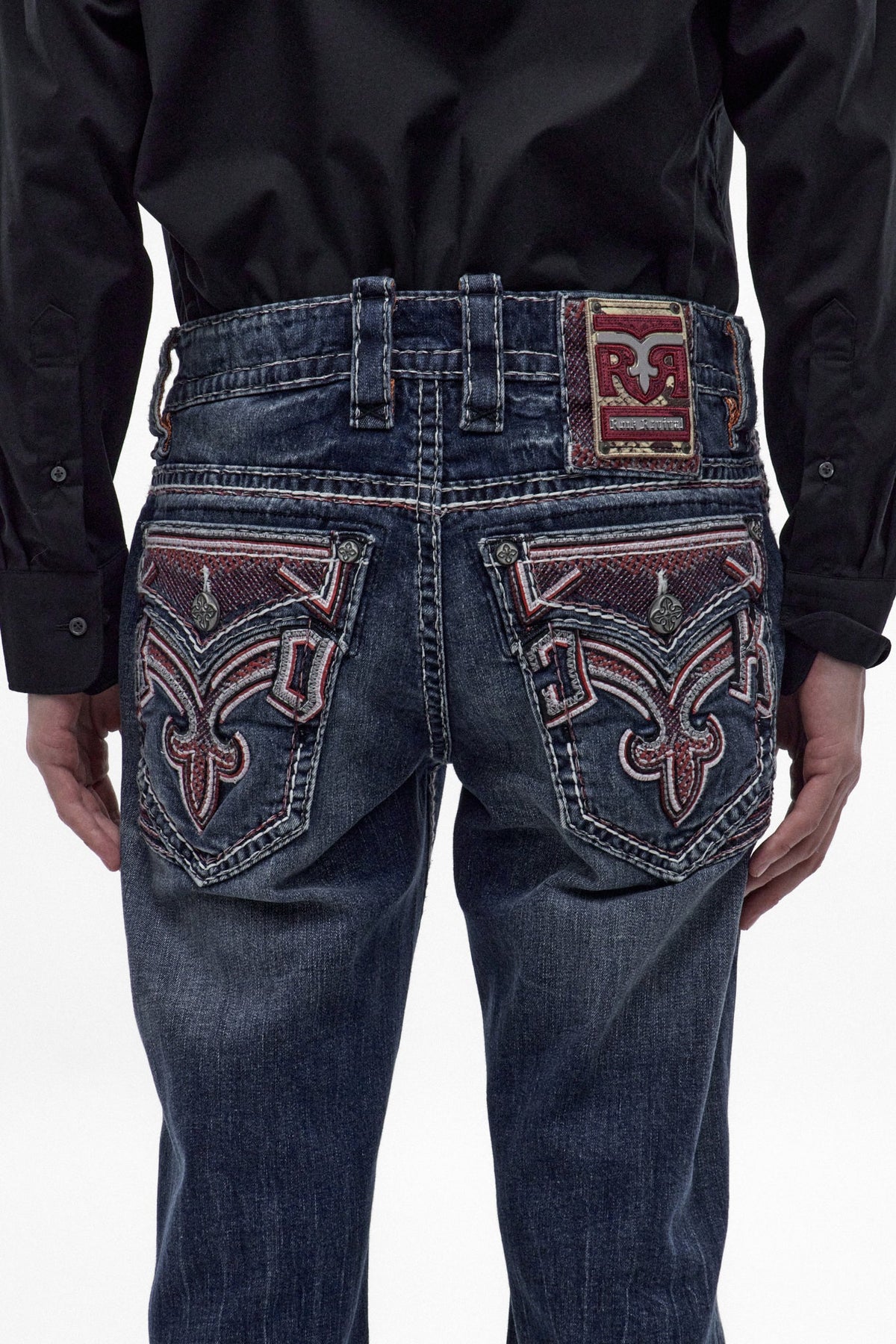 Rock Revival Men's Handel Dark Blue Bootcut Jean RP5783B202R - photo 4