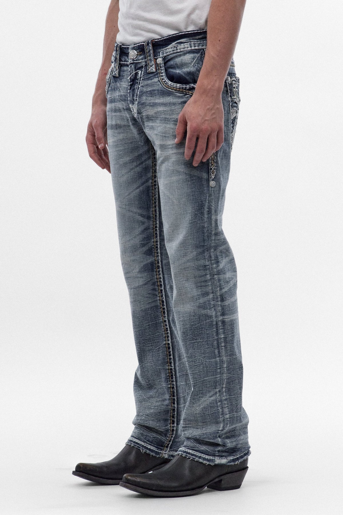Rock Revival Men's Hart Light Blue Bootcut Jean RP5798B202R - photo 2