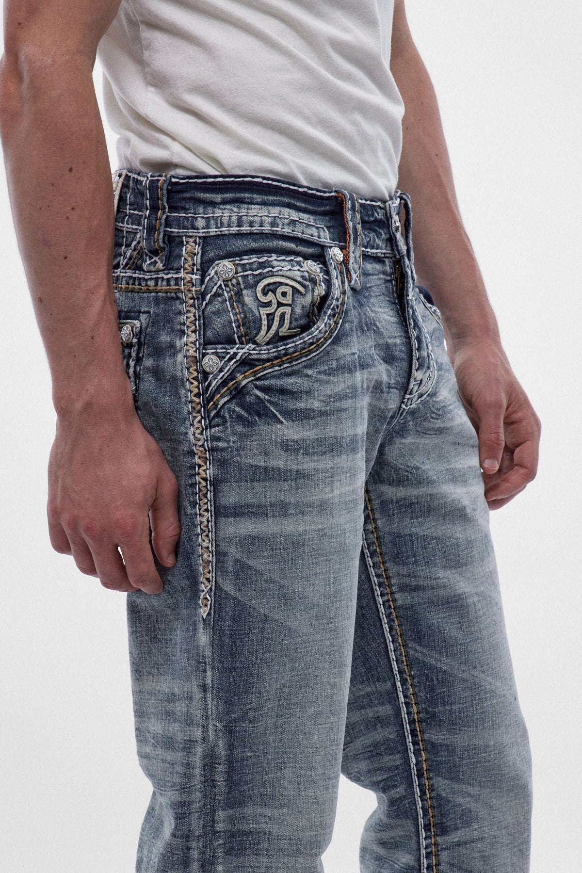 Rock Revival Men's Hart Light Blue Bootcut Jean RP5798B202R - photo 4