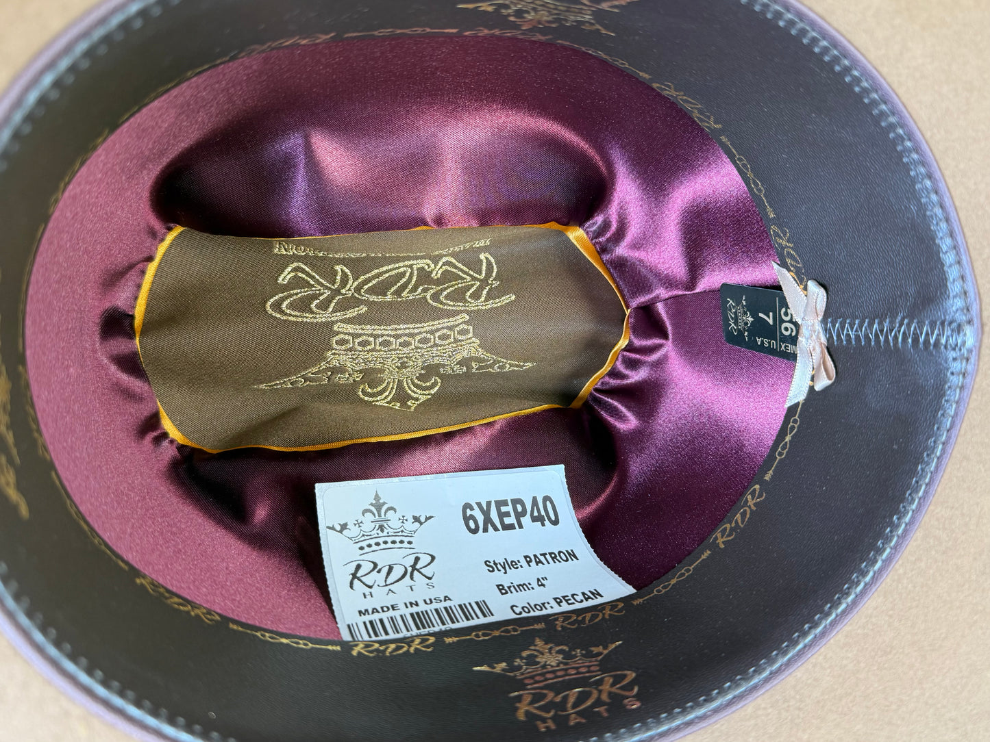 RDR Cowboy Hat Sinaloa Patron 10X Pecan