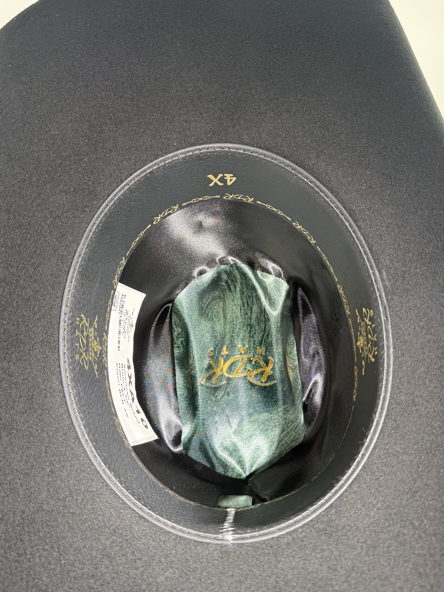 RDR Cowboy Hat Open Crown 4X Black