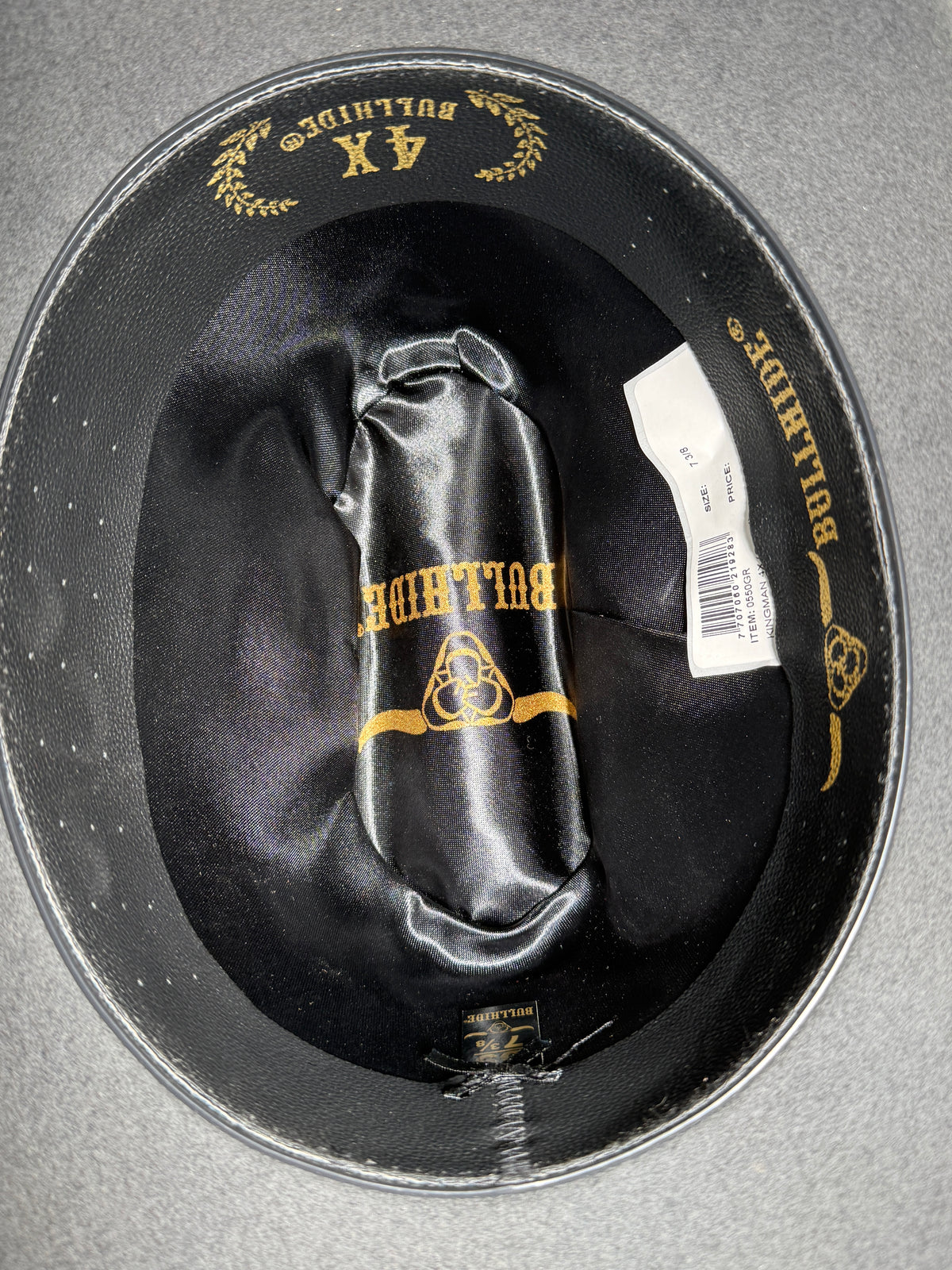 Bullhide Men's Gray Wool Felt Kingman 4X Cowboy Hat 0550GR