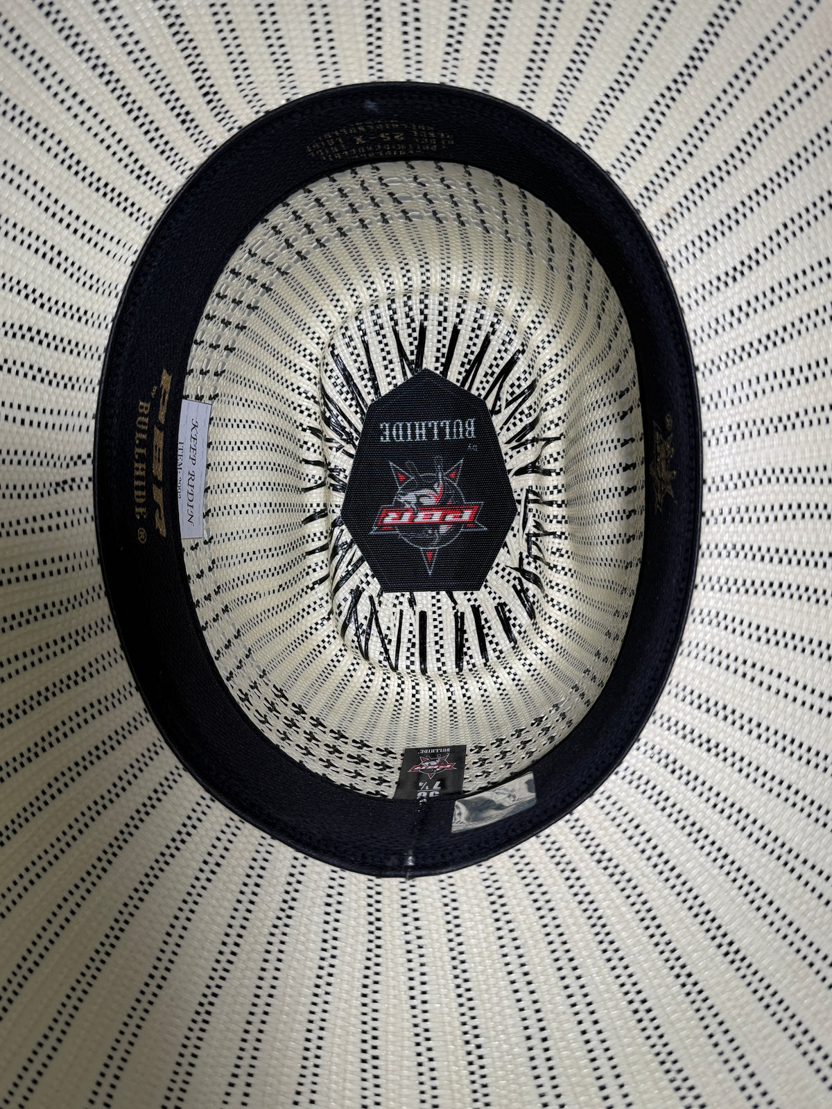 Sombrero Vaquero Bullhide PBR Keep Ridin 25X de Palma Natural 2992