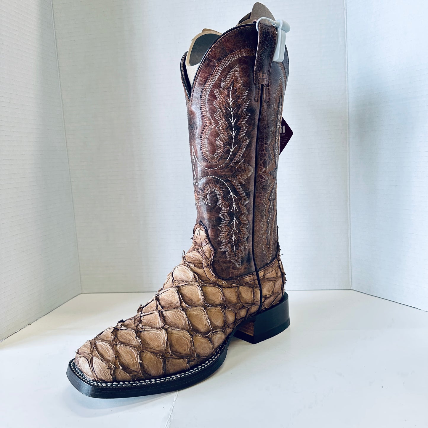 ARIAT Deep Water Western Boot  AGED TAN PIRARUC - 10044421