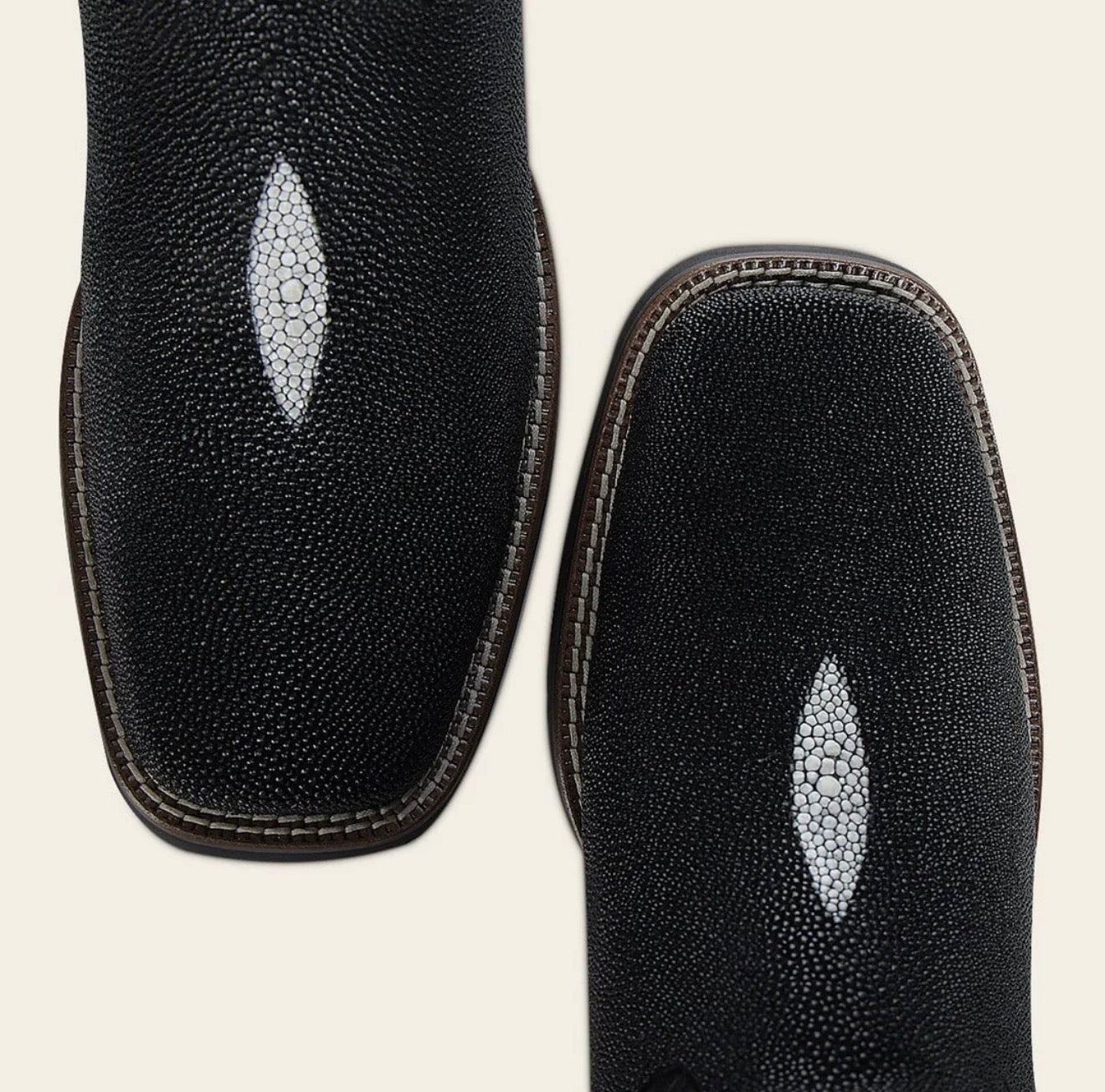 Cuadra black stingray square-toe cowboy boots — Teres Western Wear, Dallas