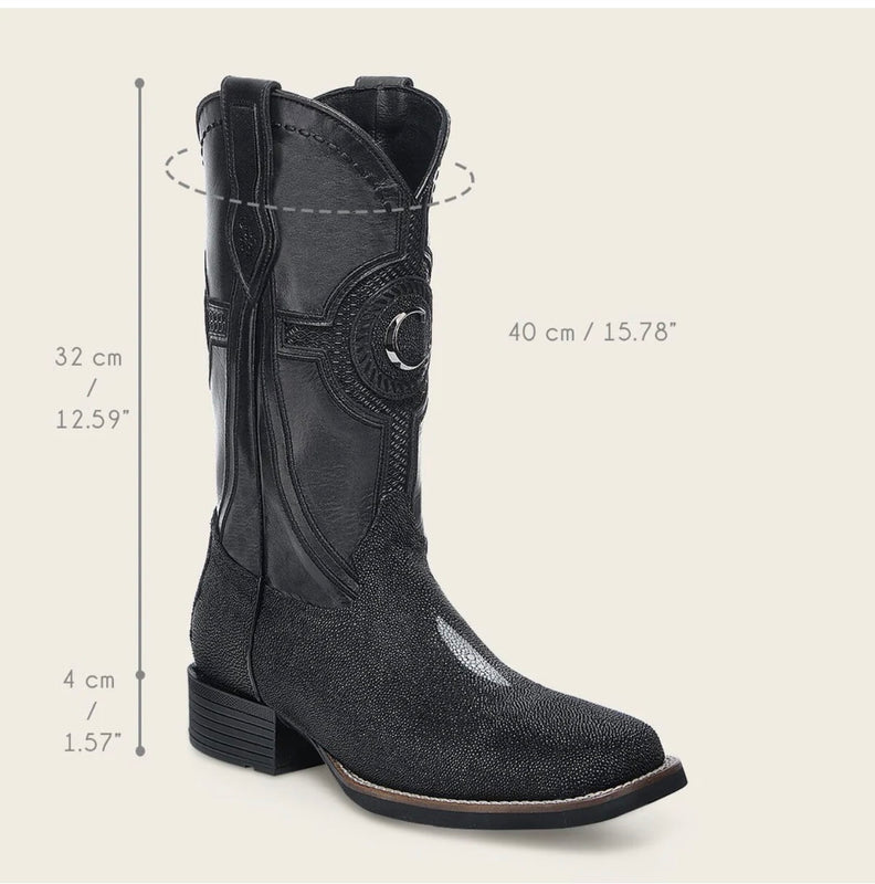 Cuadra Men Stingray Western Boot Black CC221-L