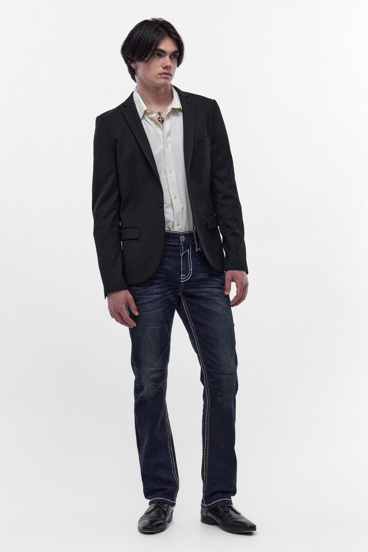 Rock Revival Men's Jaydy Dark Blue Straight Leg Jean RP3924J206R - photo 6