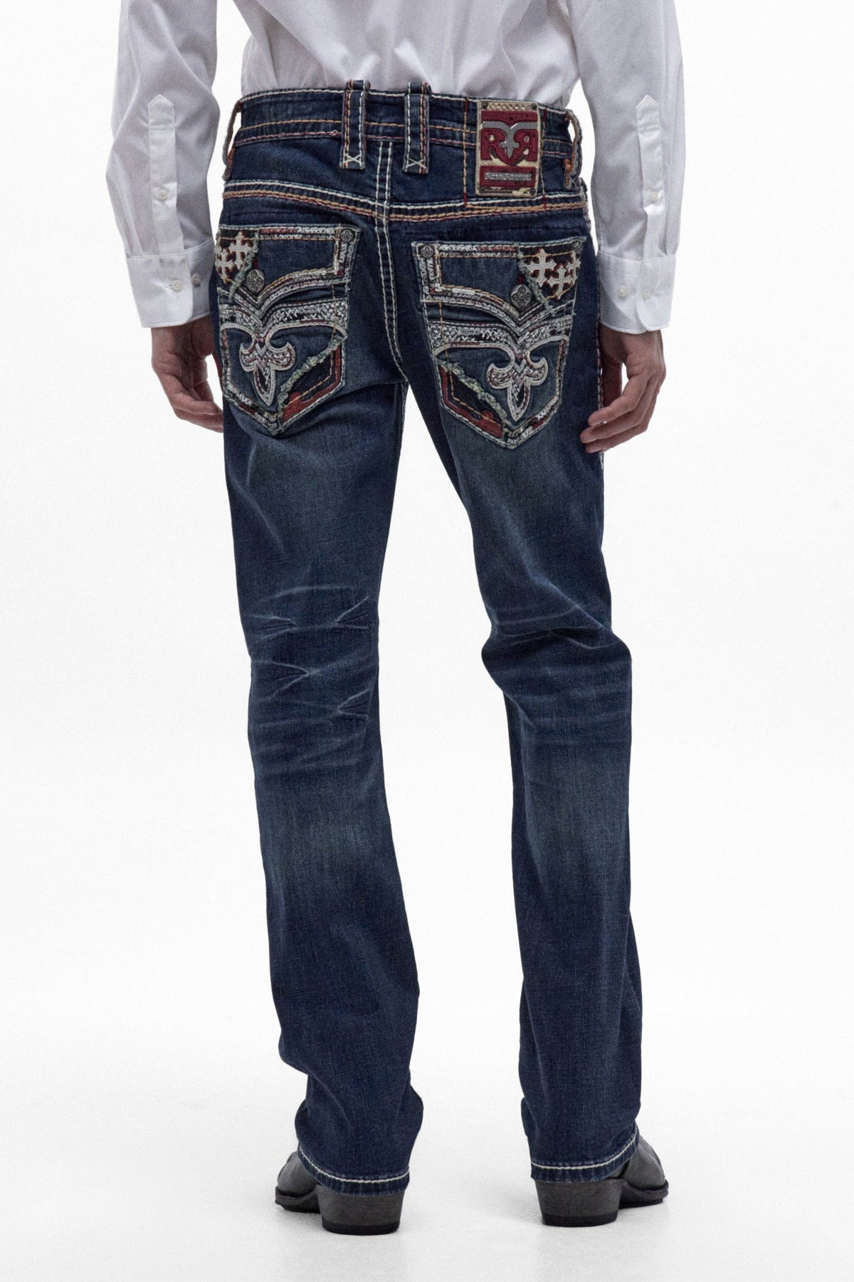 Rock Revival Men's Jett Vintage Blue Straight Leg Jean RP5802J201R - photo 1