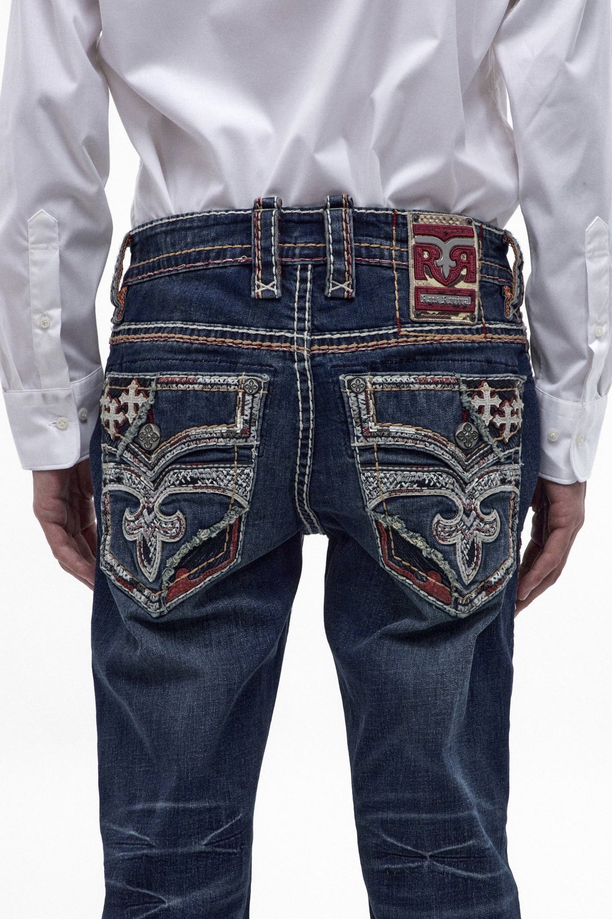 Rock Revival Men's Jett Vintage Blue Straight Leg Jean RP5802J201R - photo 5