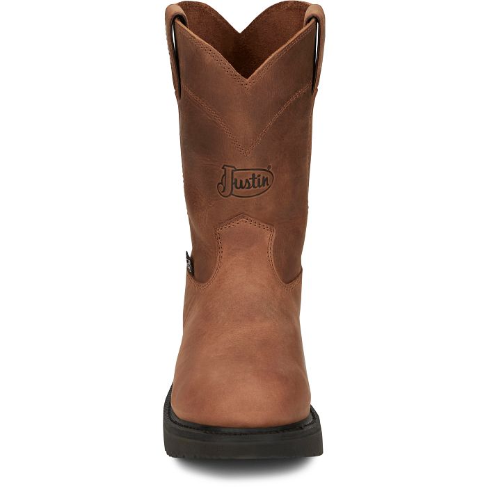 JUSTIN ROUND-UP 10” ROUND TOE Aged Bark Brown - OW4760