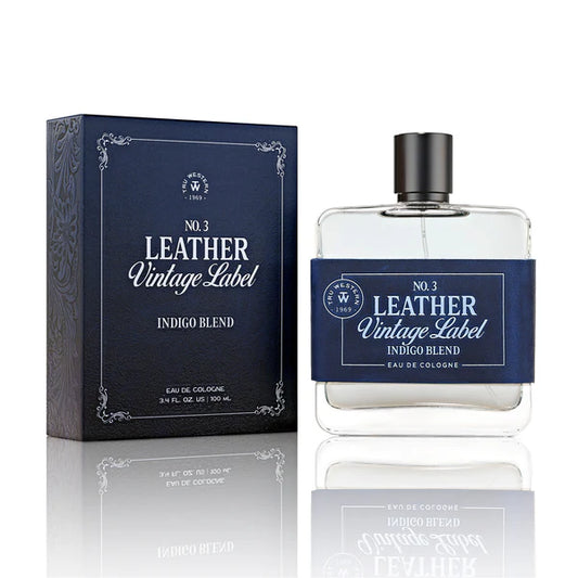 Tru Fragrance® Men's No. 3 Leather Vintage Label Indigo Blend Cologne