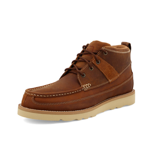 Twisted X MCA0007 men's 4 inch wedge sole boot in oiled saddle