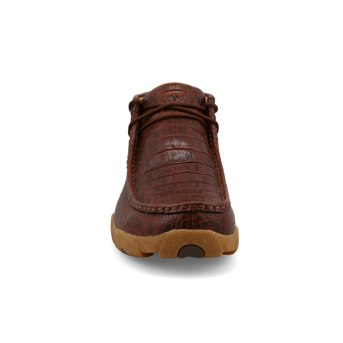 Twisted X MDM0103 men's chukka driving moc in ginger caiman print, view 5
