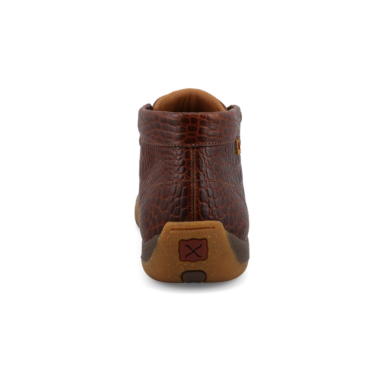 Twisted X MDM0103 men's chukka driving moc in ginger caiman print, view 6