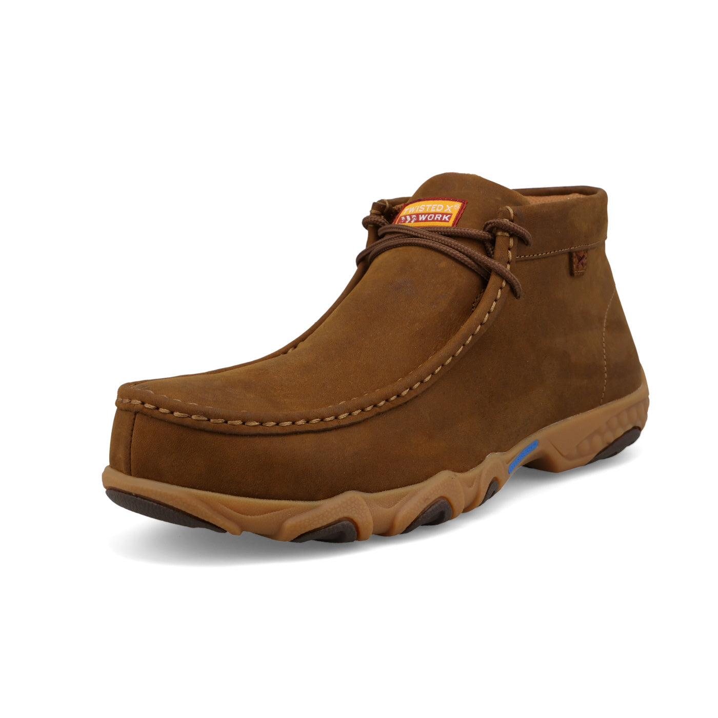 Twisted X MDMXN01 men's Distressed Saddle work chukka driving moc, outer side view