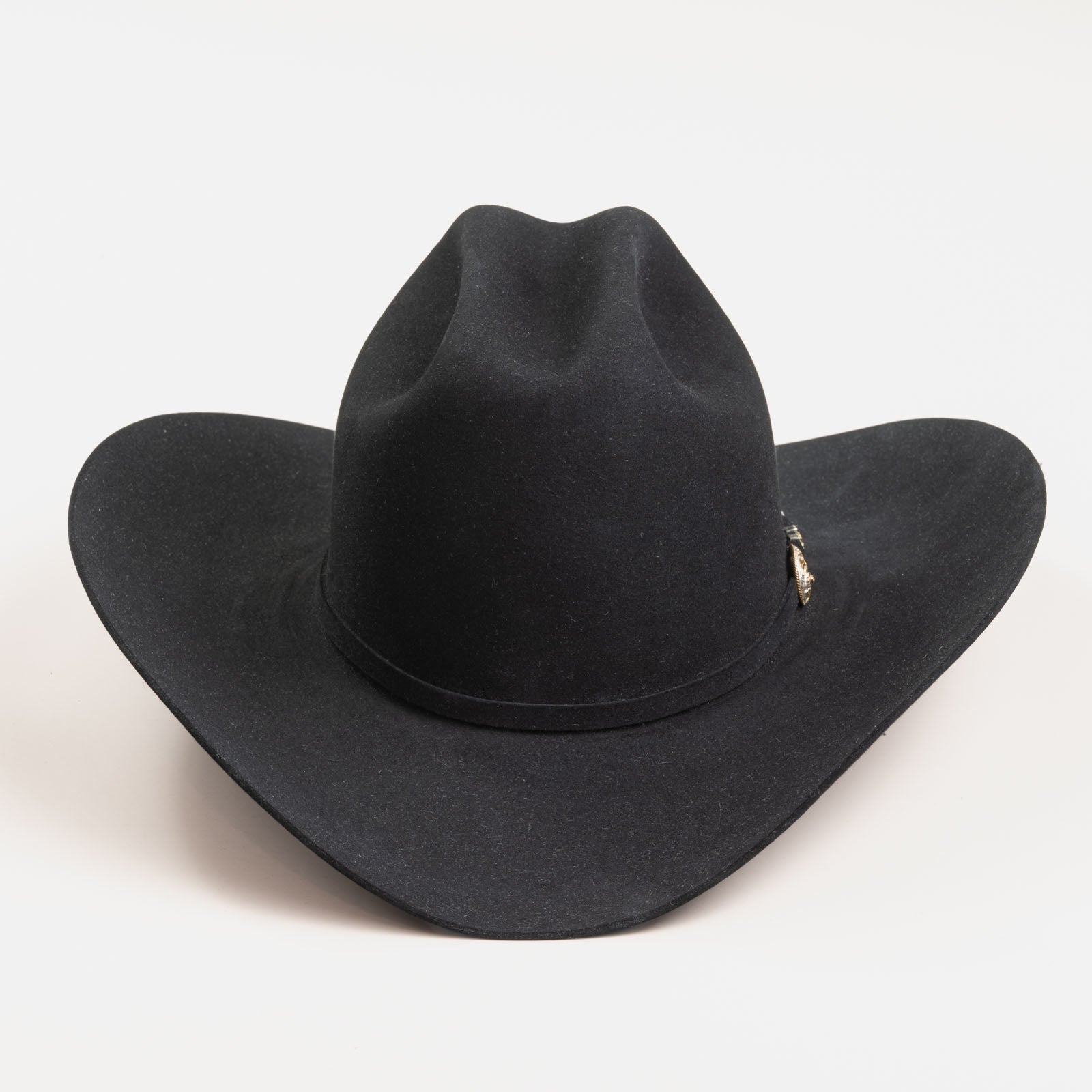 Larry Mahan 500X Superior black fur felt cowboy hat, back angle