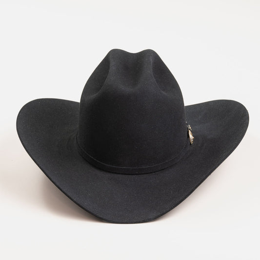 Larry Mahan 500X Superior black fur felt cowboy hat, back angle