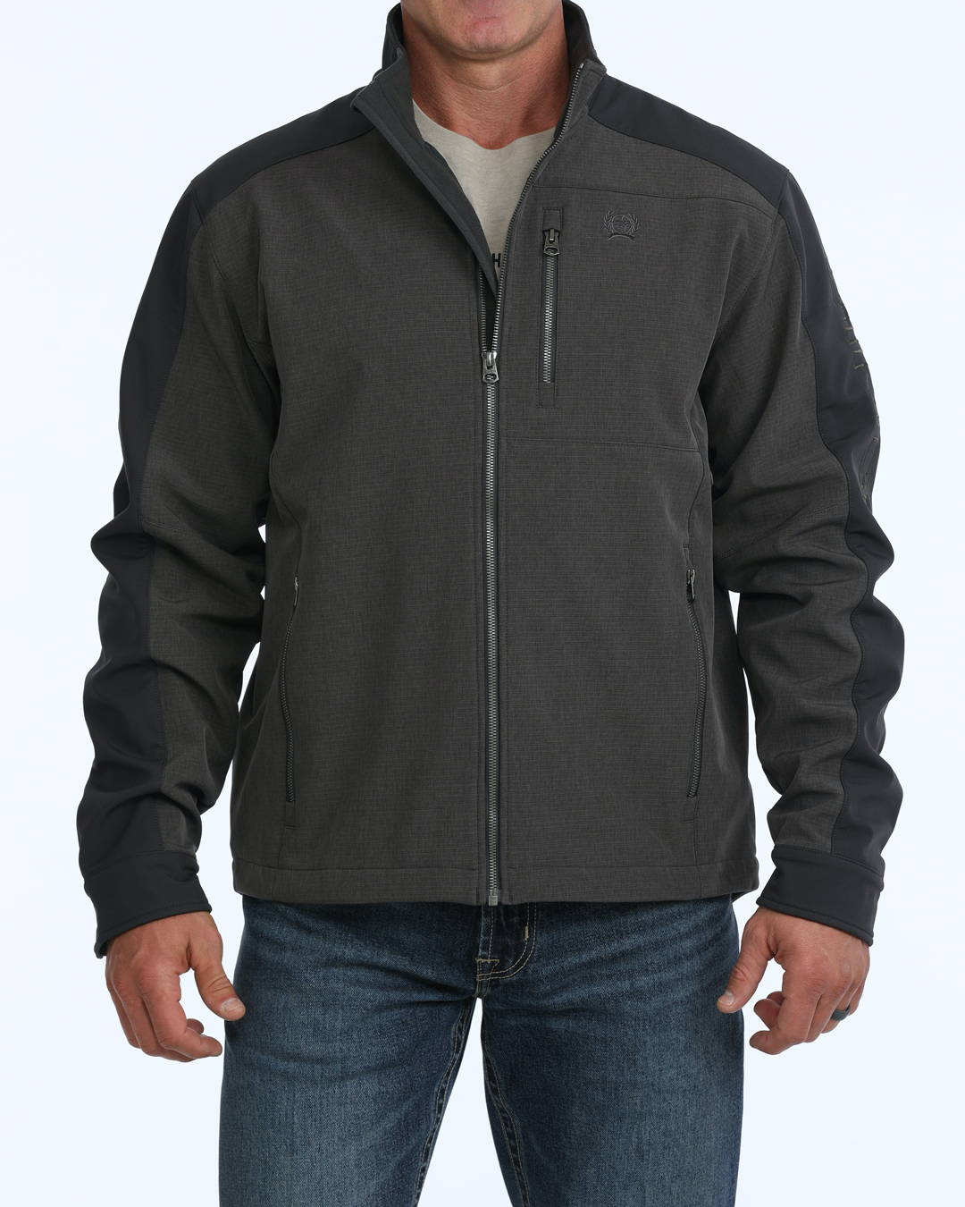 Cinch Men's Bonded Jacket MWJ1946001 in Brown, front view