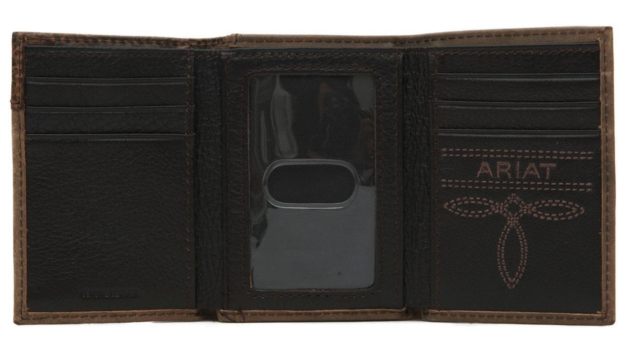 Ariat Men's Removable Passcase Black Bifold A3549901