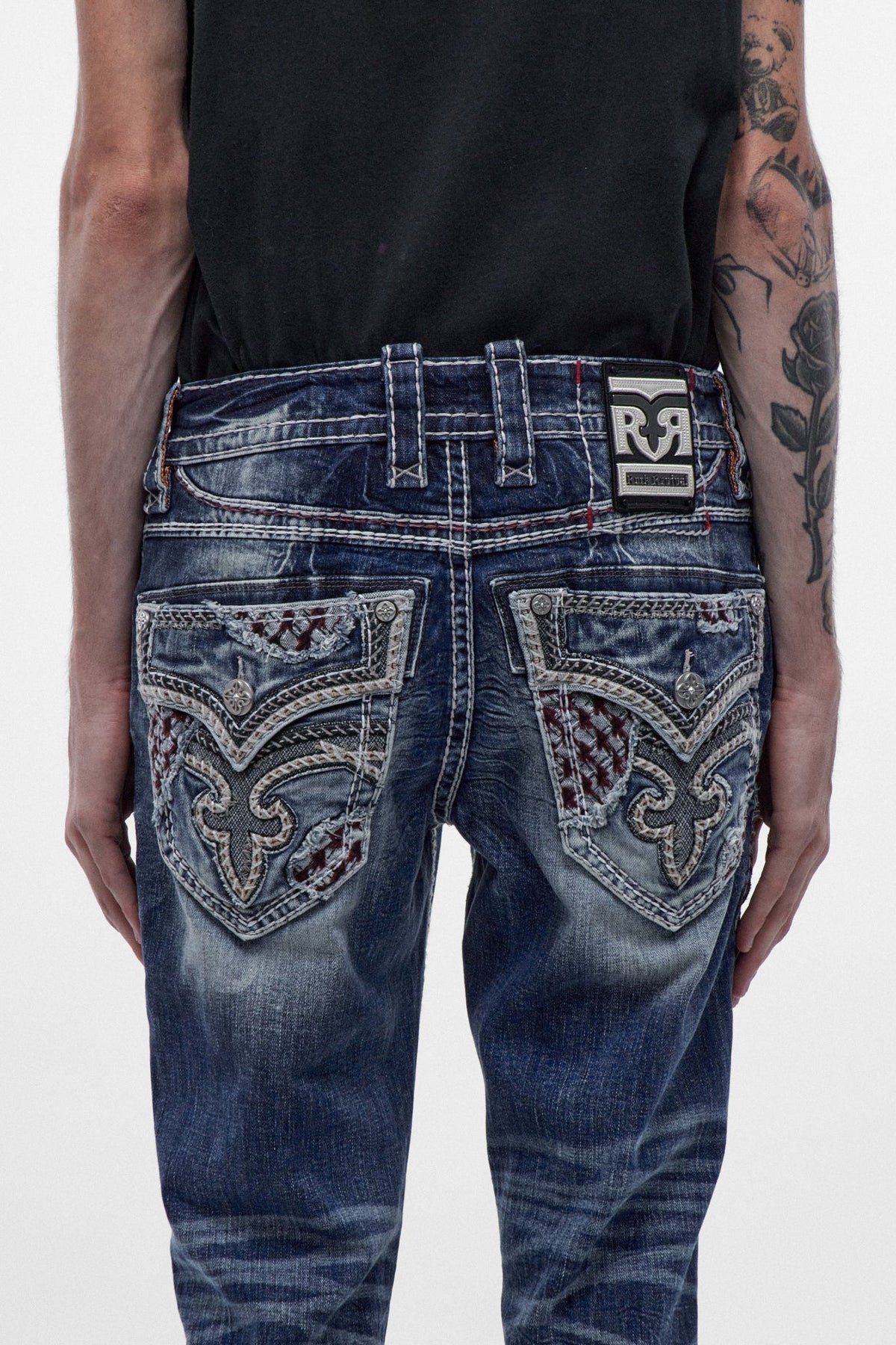 Rock Revival Men's Ozzy Medium Blue Bootcut Jean RP3781B203R - photo 6
