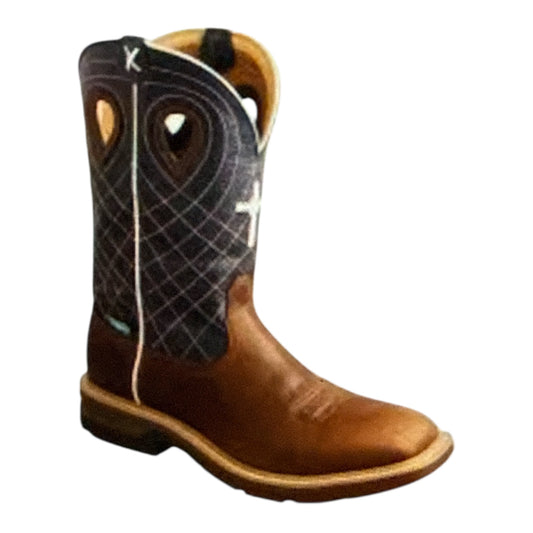 Twisted X Mens 12″ Alloy Toe Western Work Boot with CellStretch MXBAW01