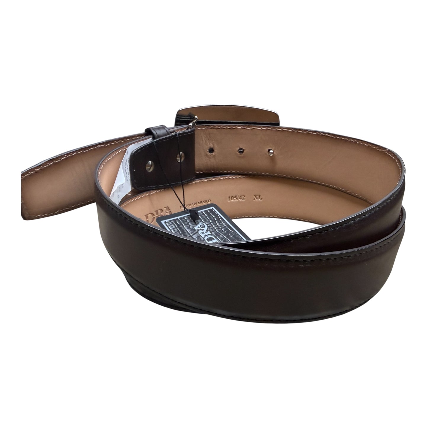 Cuadra Men’s Brown Hand-Painted Bovine Leather Western Belt BC401