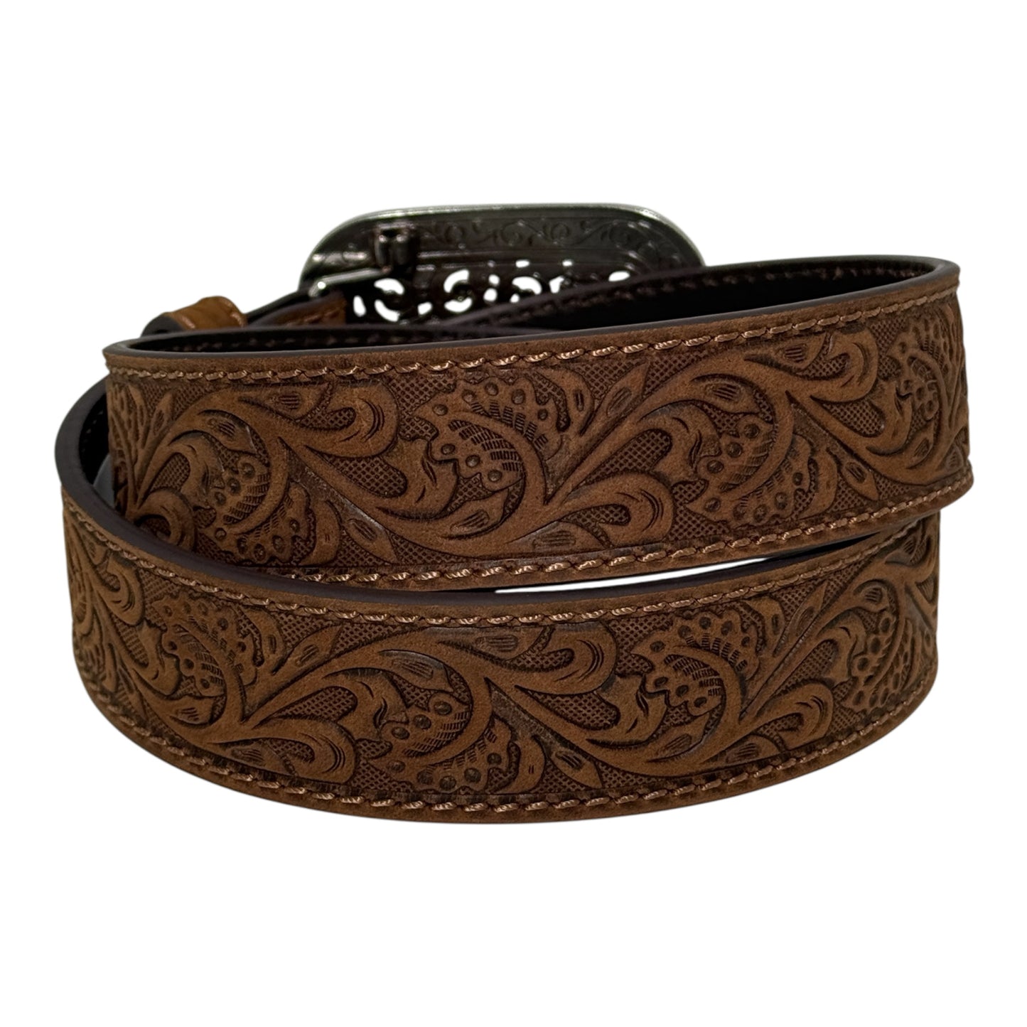 Cinto Ariat para Dama Labrado Filigrana Piel Café A10006944