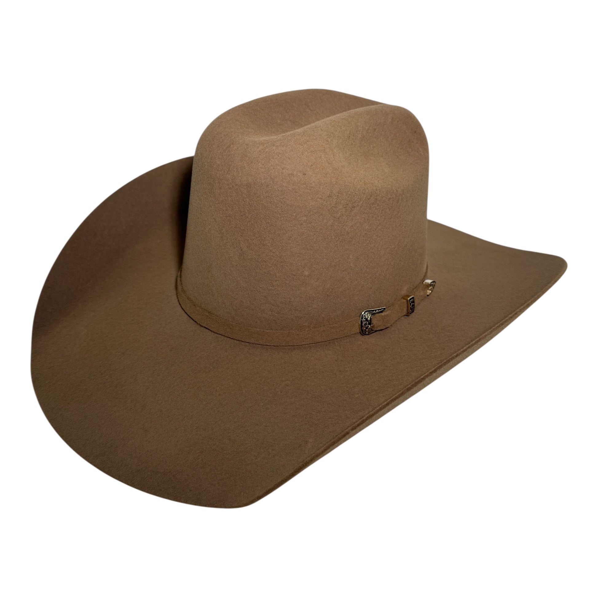 RDR Open Crown 4X men's felt cowboy hat in pecan