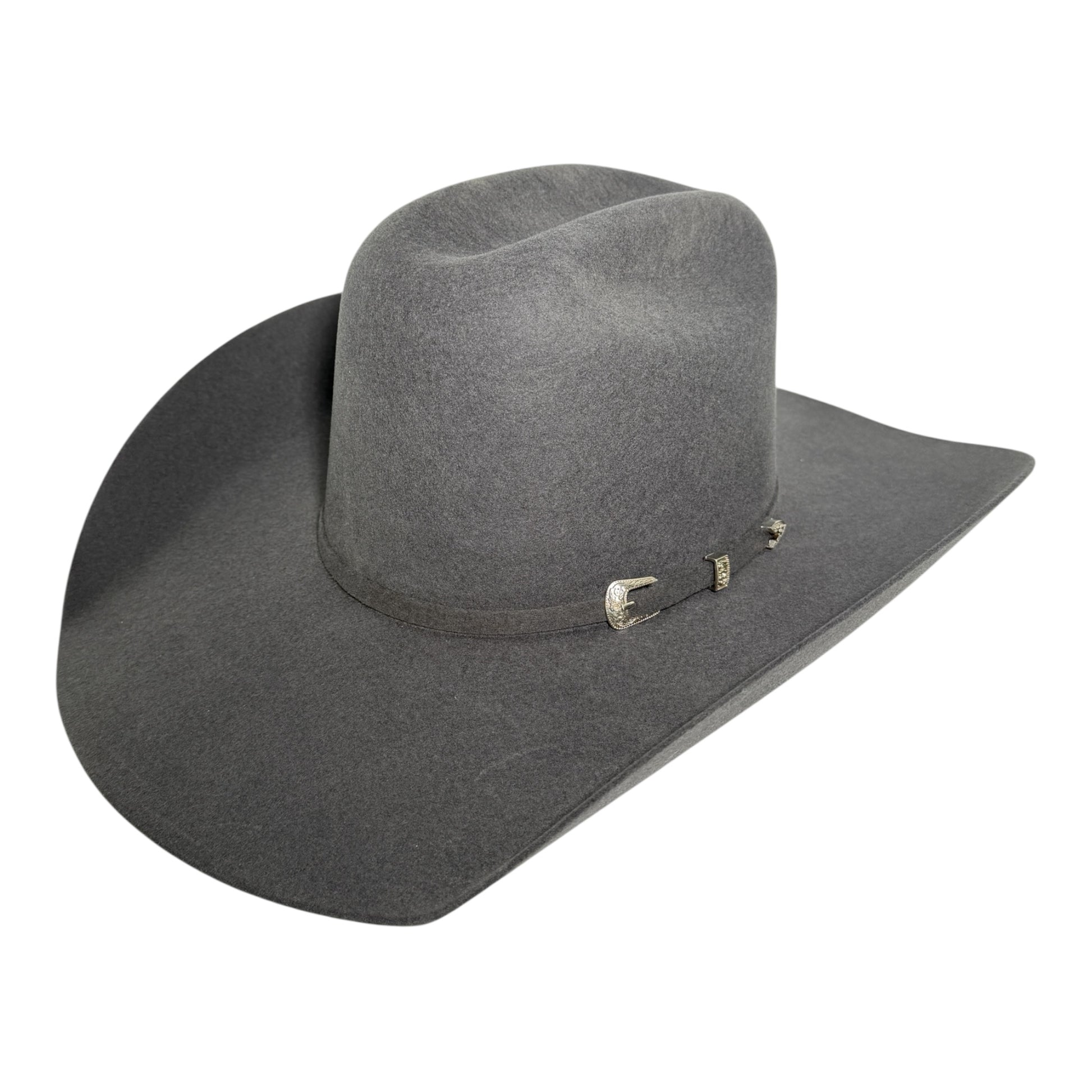 RDR Open Crown 4X men's felt cowboy hat in charcoal