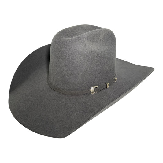 RDR Open Crown 4X men's felt cowboy hat in charcoal