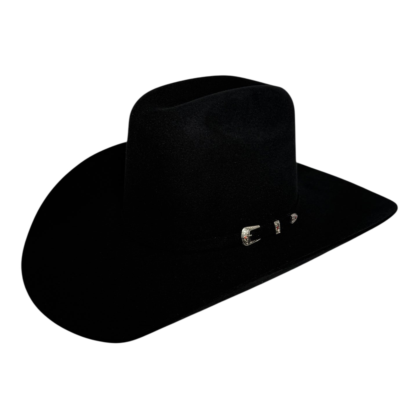 RDR Open Crown 6X men's felt cowboy hat in black