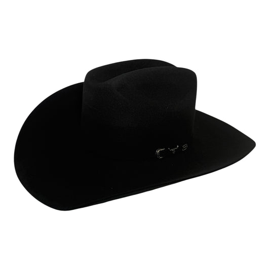 Bullhide PBR Outlaw 8X cowboy hat in black fur blend felt