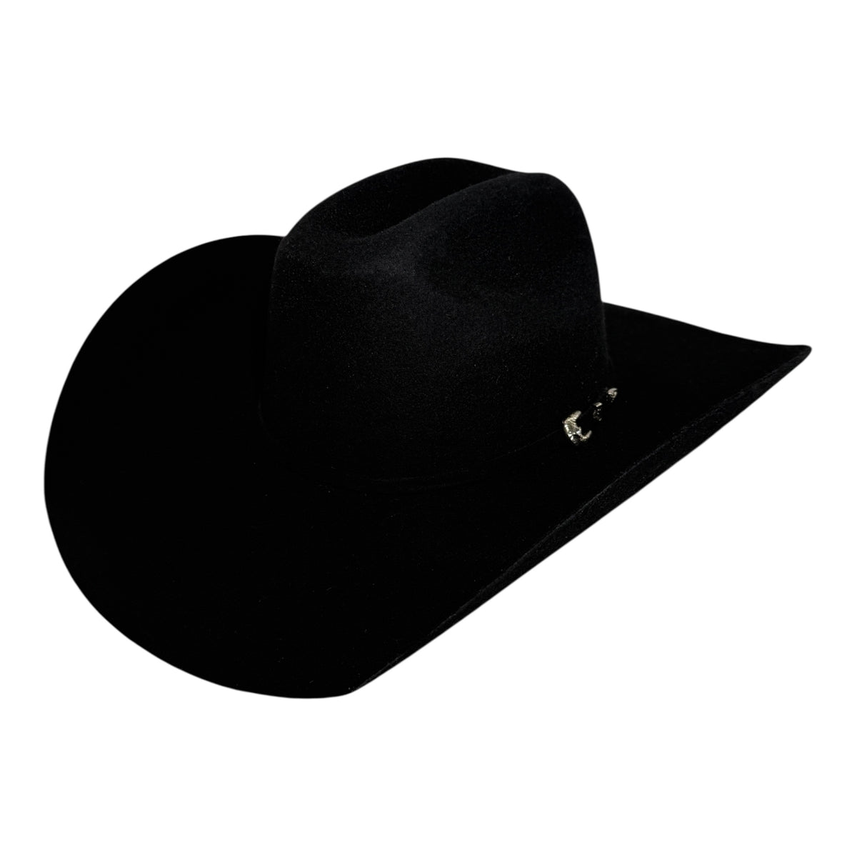 Bullhide Broken Horn 4X cowboy hat in black wool felt