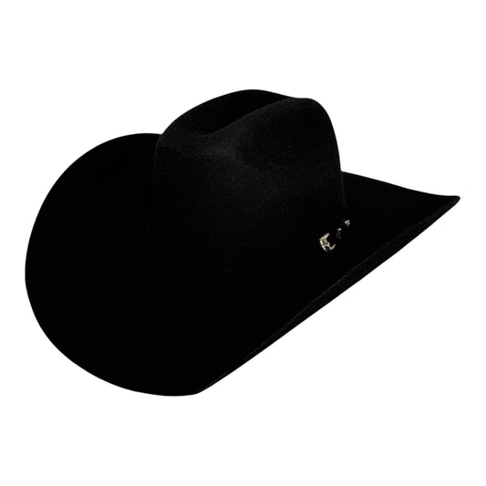 Bullhide Broken Horn 4X cowboy hat in black wool felt