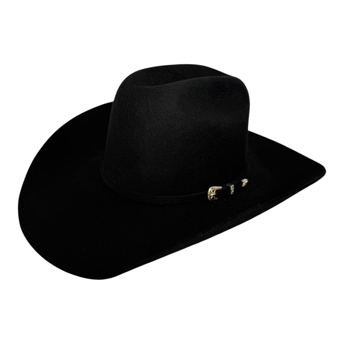 Bullhide Top Rank 8X cowboy hat in black fur blend felt