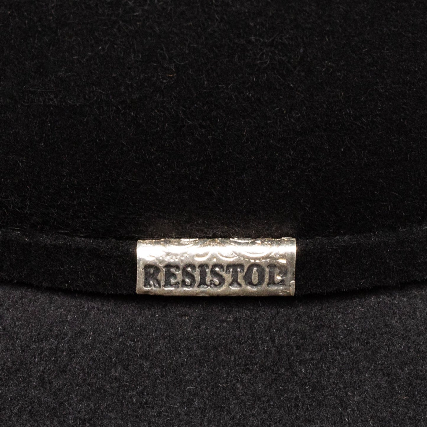 Resistol Ranch Road 6X black cowboy hat interior sweatband