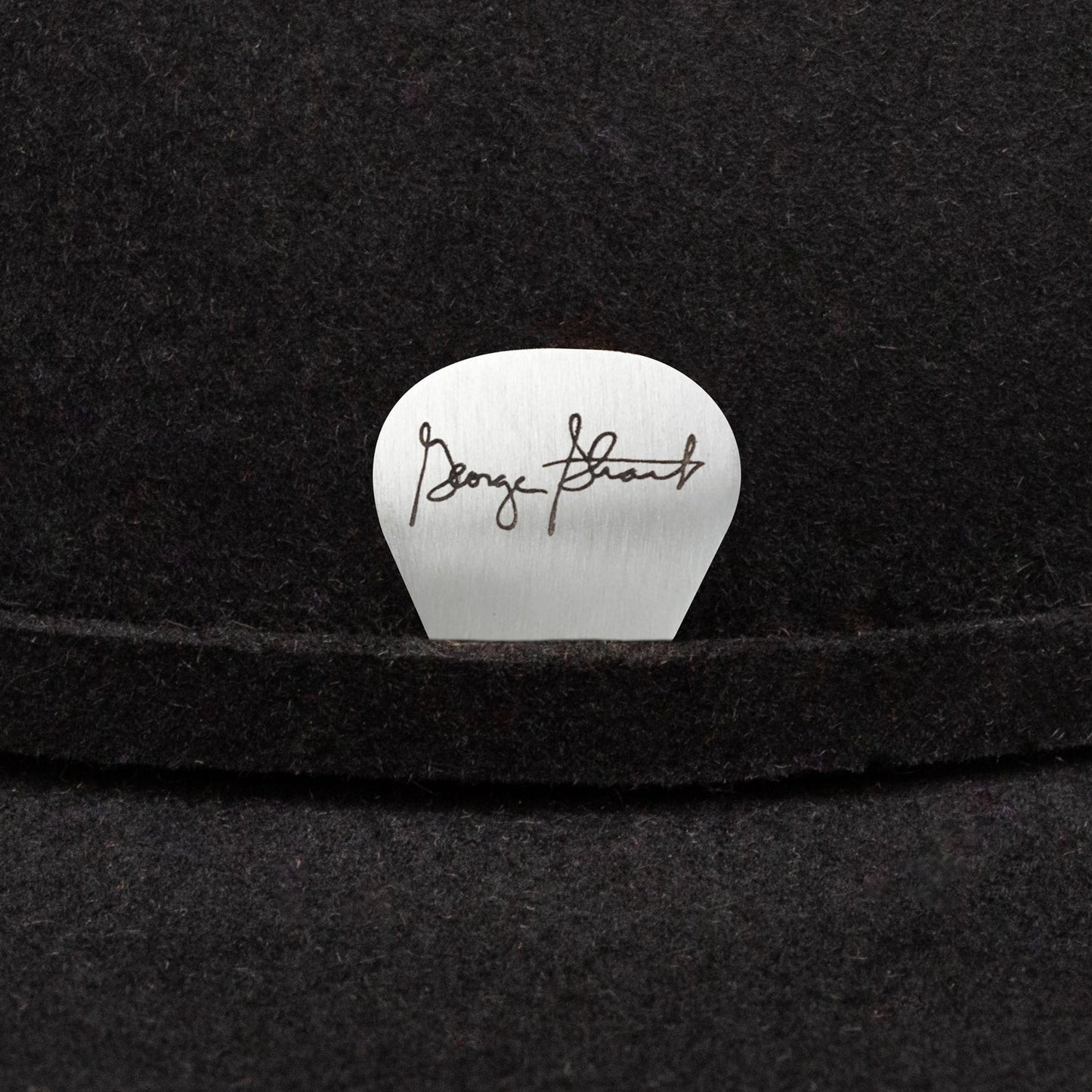 Resistol Ranch Road 6X black cowboy hat detail