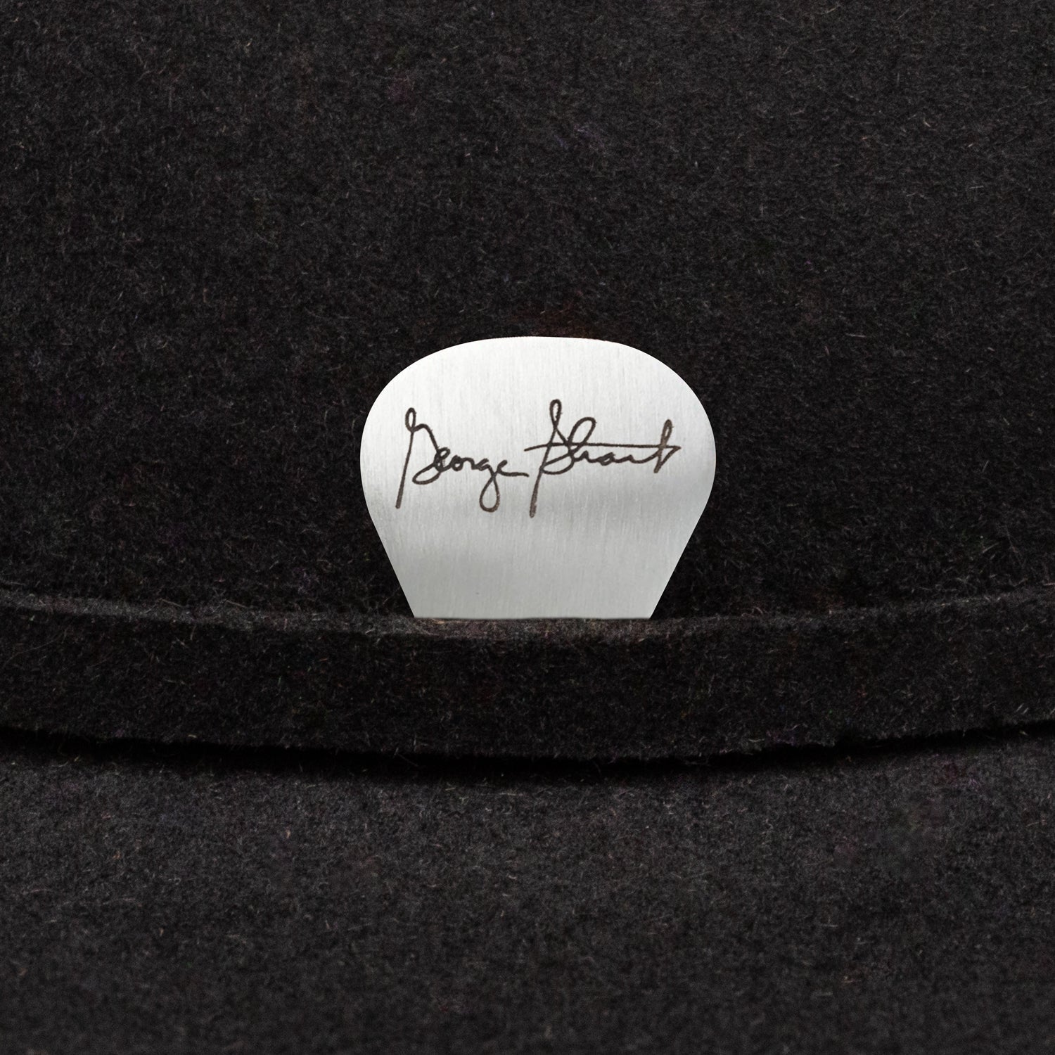 Resistol Ranch Road 6X black cowboy hat detail
