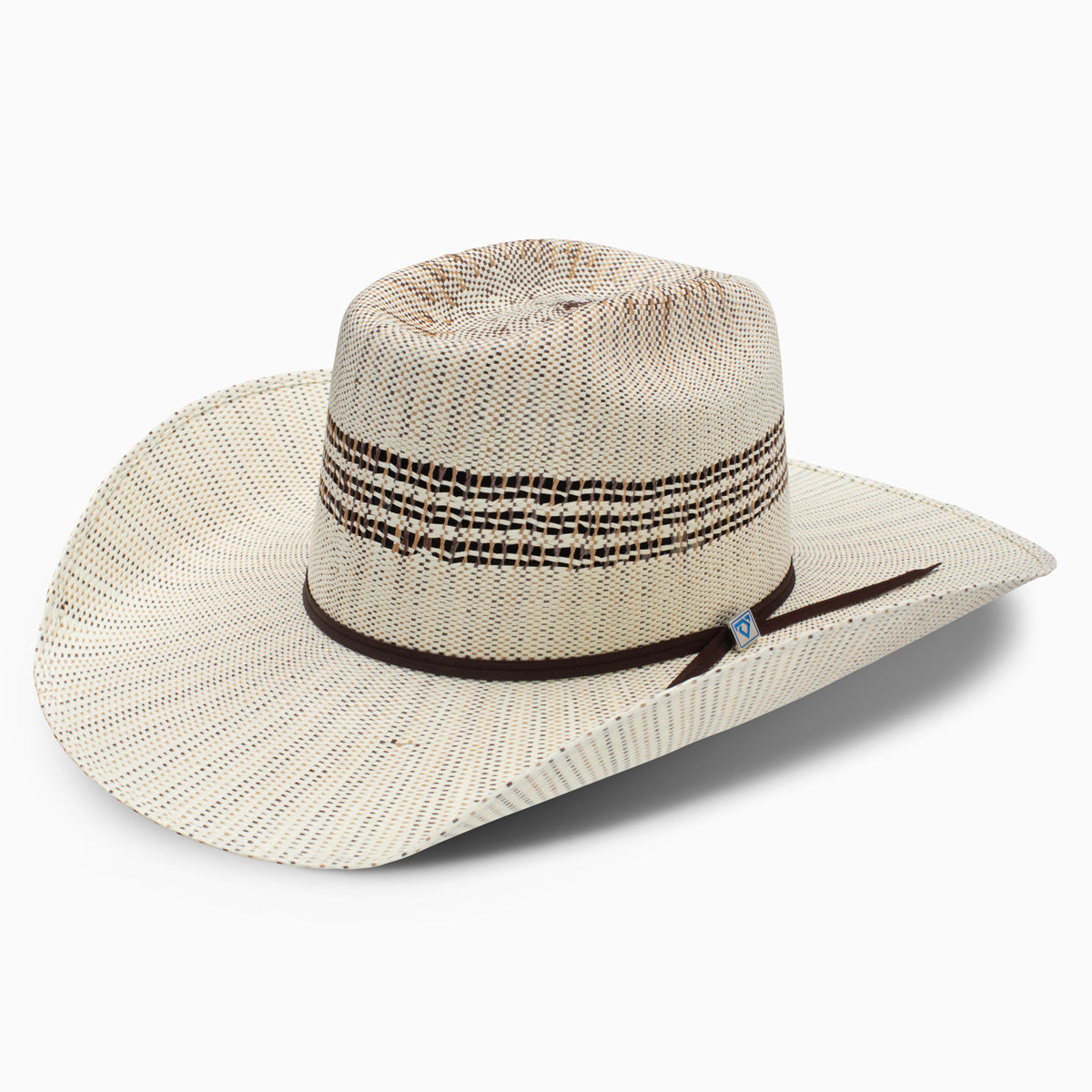 Resistol Cody Johnson Edgewood natural and brown straw cowboy hat, front view