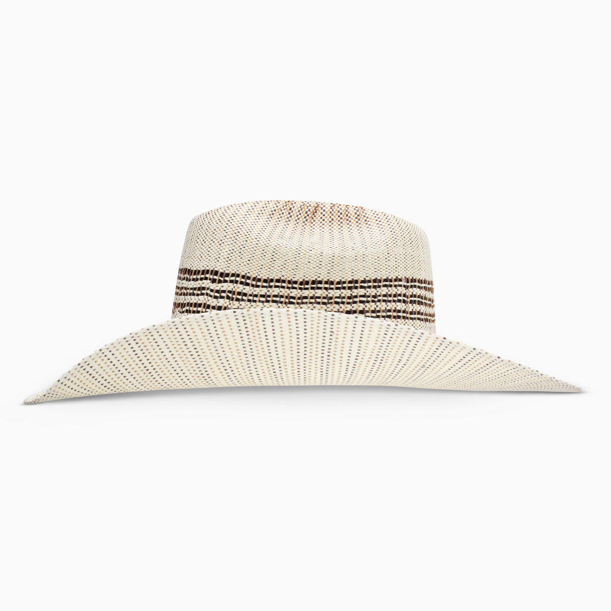 Resistol Cody Johnson Edgewood natural and brown straw cowboy hat, side view