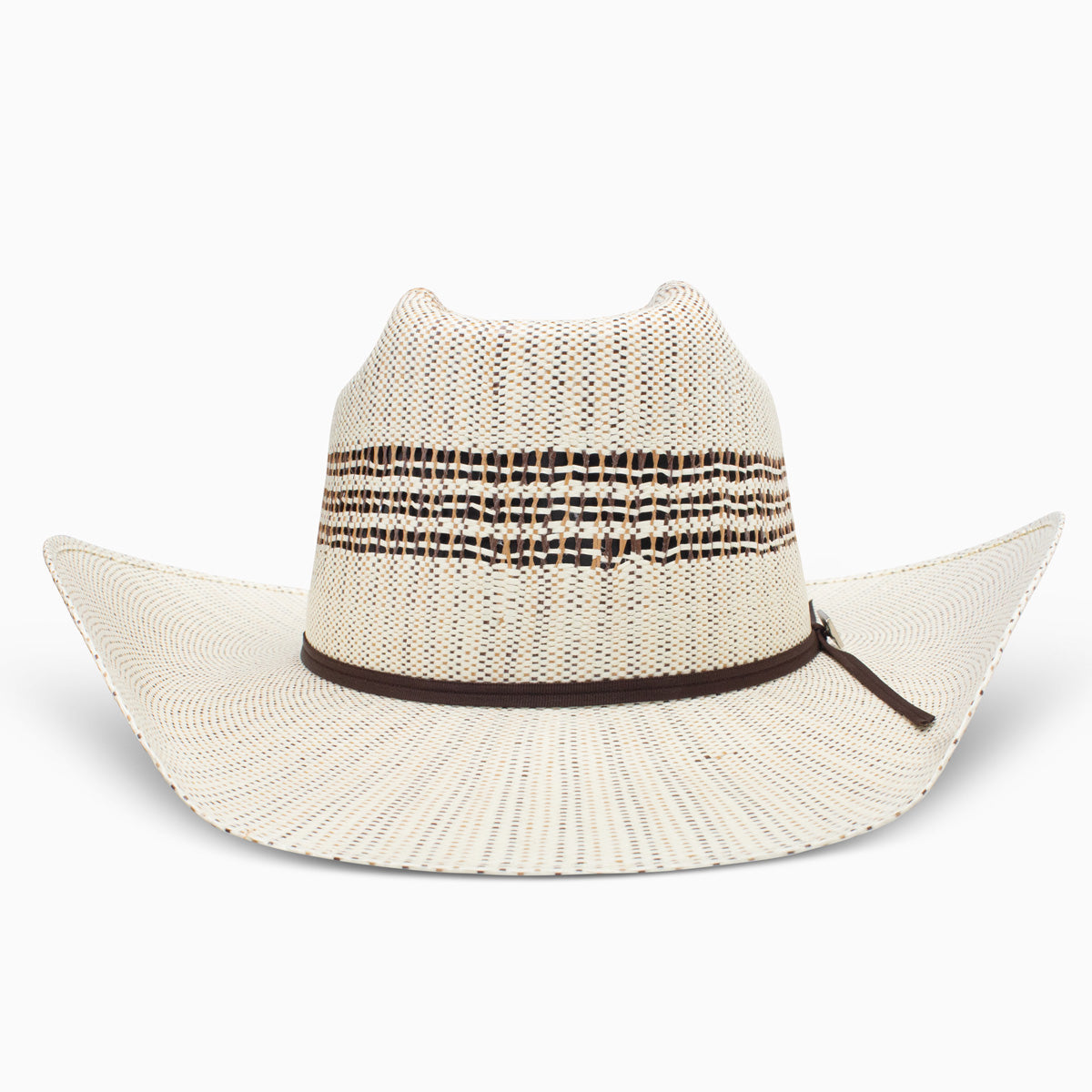 Resistol Edgewood two-tone straw cowboy hat, back view